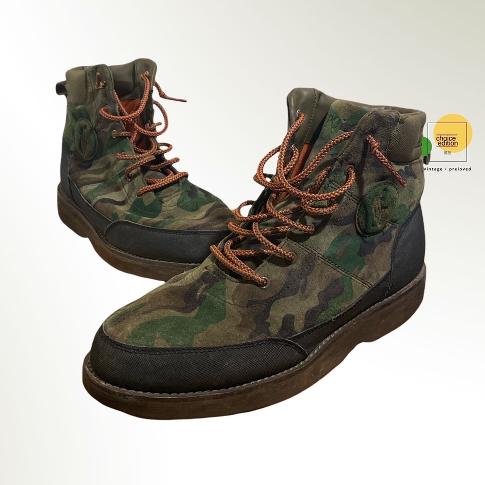 Polo Ralph Lauren Bearsted Green Camo Boots 11